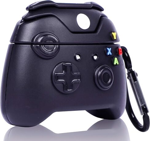 حافظة Besoar for Airpod Pro 2019/Pro 2 Gen 2022، غطاء سيليكون ثلاثي الأبعاد لقرونات الهواء البارد، تصميم عصري أنيق وممتع من Hypebeast للرجال والأولاد والمراهقين والأطفال، حافظات ناعمة لـ Airpods Pro (وحدة تحكم سوداء) in Kuwait