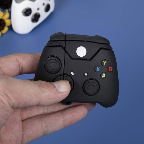 حافظة Besoar for Airpod Pro 2019/Pro 2 Gen 2022، غطاء سيليكون ثلاثي الأبعاد لقرونات الهواء البارد، تصميم عصري أنيق وممتع من Hypebeast للرجال والأولاد والمراهقين والأطفال، حافظات ناعمة لـ Airpods Pro (وحدة تحكم سوداء) in Kuwait