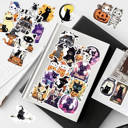 50 Pcs Scary Movie Stickers,Halloween Horror Skull Stickers,Waterproof Vinyl Gothic Stickers for Laptops, Water Bottles, Horror Stickers for Adults for Adults Girls Teens Mens. in Saudi Arabia