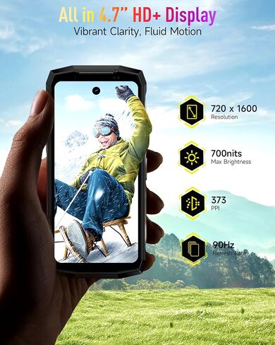 Ulefone Armor Mini 20T Pro 5G هاتف متين مزود بكاميرا حرارية، 4.7 بوصة HD+، أبعاد MTK 6300، ذاكرة وصول عشوائي 16 جيجابايت + ذاكرة وصول عشوائي 256 جيجابايت، شحن لاسلكي 6200 مللي أمبير/ساعة، أندرويد 14، كاميرا 50+32 ميجابكسل، ضوء LED، NFC/GPS/فتح القفل بالوج in Kuwait