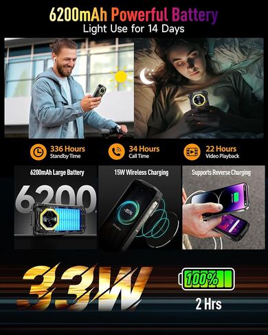 Ulefone Armor Mini 20T Pro 5G هاتف متين مزود بكاميرا حرارية، 4.7 بوصة HD+، أبعاد MTK 6300، ذاكرة وصول عشوائي 16 جيجابايت + ذاكرة وصول عشوائي 256 جيجابايت، شحن لاسلكي 6200 مللي أمبير/ساعة، أندرويد 14، كاميرا 50+32 ميجابكسل، ضوء LED، NFC/GPS/فتح القفل بالوج in Kuwait