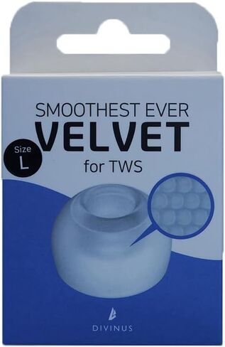 HiFiGo Divinus Velvet Eartips for TWS for 3mm-5mm Nozzle, Earbuds with Enhanced Comfort and Deep Insertion for Stability (ML(3 Pairs)) in Saudi Arabia