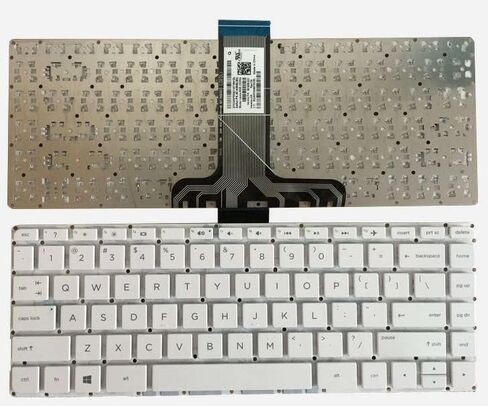 لوحة المفاتيح البيضاء لـ HP Stream 14-CB012WM 14-CB030NR 14-CB060NR 14-CB112DX 14-CB130NR 14-CB164WM 14-AX010WM 14-AX020WM 14-AX030WM 14-AX100 14-CB011WM 14-CB013WM 14-CB040NR 14-CB112WM 14-CB161WM in Kuwait