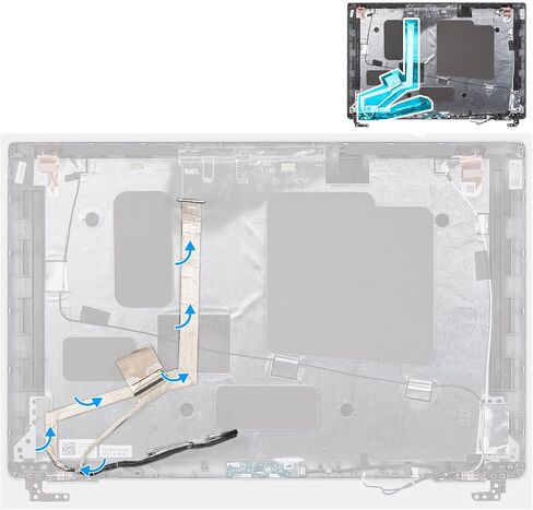 Deal4GO 30-pin 0.4mm LCD كابل KPDJV 0KPDJV 450.0M601.0012 LVDS eDP كابل بديل لـ Dell Latitude 5520 5521 Precision 3560 in Saudi Arabia