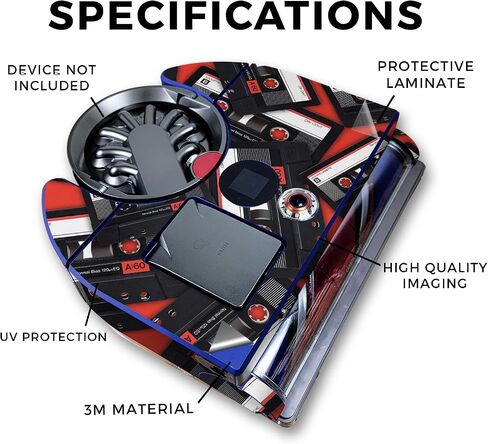 Skin Compatible with Dyson 360 Vis Nav - Mixtape - Premium 3M Vinyl Protective Wrap Decal Cover - Easy to Apply | Crafted in The USA by MightySkins in Saudi Arabia