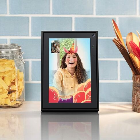 Facebook Portal Mini Smart Video Calling 8 بوصة شاشة تعمل باللمس مع Alexa، أسود (متجدد) in Saudi Arabia
