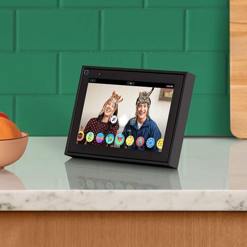 Facebook Portal Mini Smart Video Calling 8 بوصة شاشة تعمل باللمس مع Alexa، أسود (متجدد) in Saudi Arabia