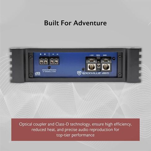 Rockville dB10 800w Peak Mono Car Audio Amplifier 200w RMS @ 4 Ohms in Saudi Arabia