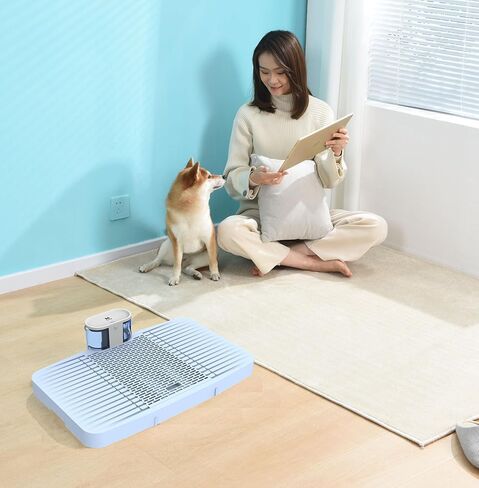 WonPad Smart Dog Potty Free from Disposable Pee Pads!Automatical Pee Sensing! Smart Pee Collecting!Environmentally Friendly！Low Carbon Emissions! (Medium Spliced ​​Version) (Medium Spliced ​​Version) in Saudi Arabia