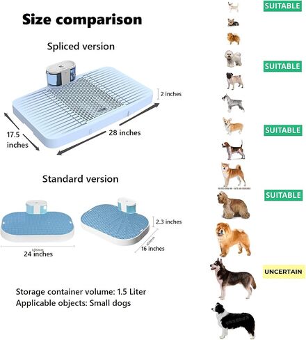 WonPad Smart Dog Potty Free from Disposable Pee Pads!Automatical Pee Sensing! Smart Pee Collecting!Environmentally Friendly！Low Carbon Emissions! (Medium Spliced ​​Version) (Medium Spliced ​​Version) in Saudi Arabia
