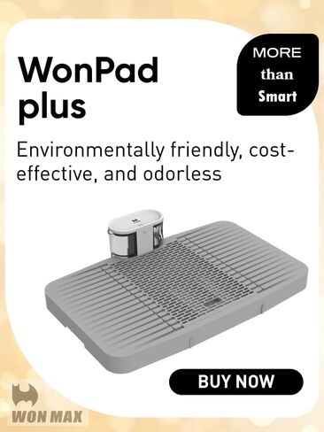 WonPad Smart Dog Potty Free from Disposable Pee Pads!Automatical Pee Sensing! Smart Pee Collecting!Environmentally Friendly！Low Carbon Emissions! (Medium Spliced ​​Version) (Medium Spliced ​​Version) in Saudi Arabia
