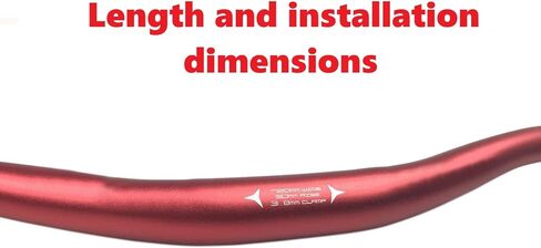 Mountain Bike Riser Handlebar, Aluminum Alloy MTB Handlebar, 31.8mm Diameter, 720mm Wide Bicycle Bar (25° Riser 720mm) in Kuwait