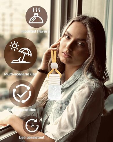 Automotive Air Freshener 4ml Car Scents | 45-Days Keep Fragrance | Automobile Hanging Diffuser Bottles | Remove Auto Odor Long-Lasting Fresh Air for Men Women Home Deodorizer (Dawn) in Kuwait