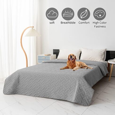 fuguitex Waterproof Dog Bed Cover Couch Cover, Anti-Slip Cat Mat Pet Pad Blanket for Sofa Chair Recliner Furniture Protrctor in Saudi Arabia