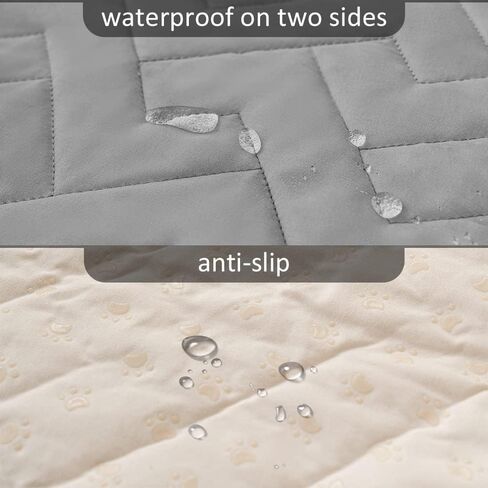 fuguitex Waterproof Dog Bed Cover Couch Cover, Anti-Slip Cat Mat Pet Pad Blanket for Sofa Chair Recliner Furniture Protrctor in Saudi Arabia
