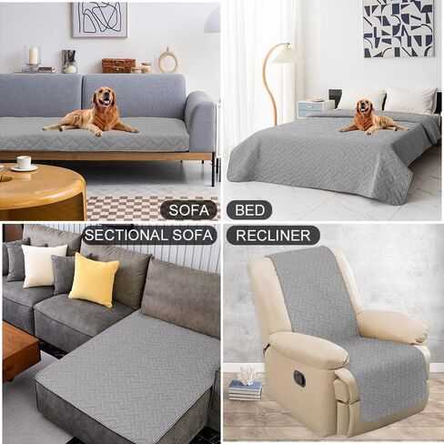 fuguitex Waterproof Dog Bed Cover Couch Cover, Anti-Slip Cat Mat Pet Pad Blanket for Sofa Chair Recliner Furniture Protrctor in Saudi Arabia