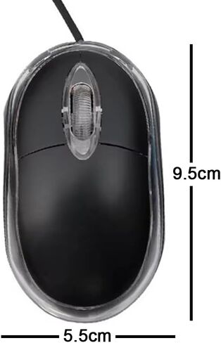 2PCS Mini Optical Wired Mouse Game Mouse USB LED Ergonomic Design Mice for PC/Laptop/Notebook in Saudi Arabia