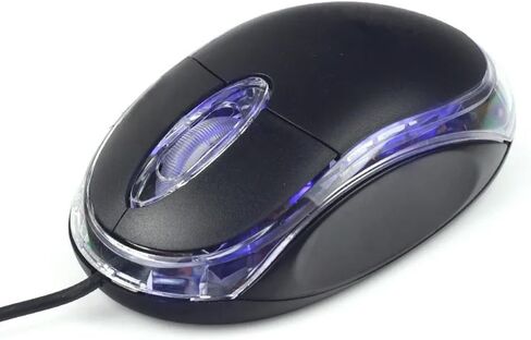 2PCS Mini Optical Wired Mouse Game Mouse USB LED Ergonomic Design Mice for PC/Laptop/Notebook in Saudi Arabia