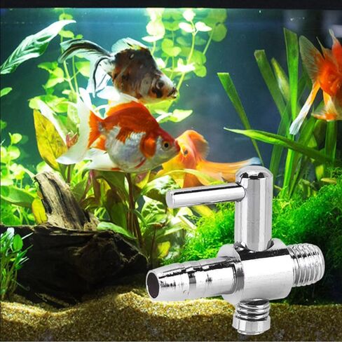 6 PCS Aquarium Metal Gang Valves One Way Air Flow Tubes Aquarium Fish Tank Air Flow Control Lever Pump Single Way Valve for Air Pump Fish Tank Air System in Kuwait