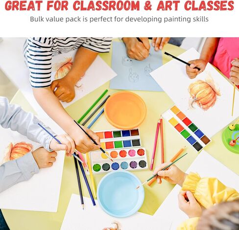 Simetufy Canvas Boards for Painting 24 Pack, Paint Canvas Panels Set - 5x7, 8x10, 9x12, 11x14 Inch, Pre-Primed 100% Cotton Blank Canvases for Oil Acrylic Watercolor Paint for Kids & Beginners in Saudi Arabia
