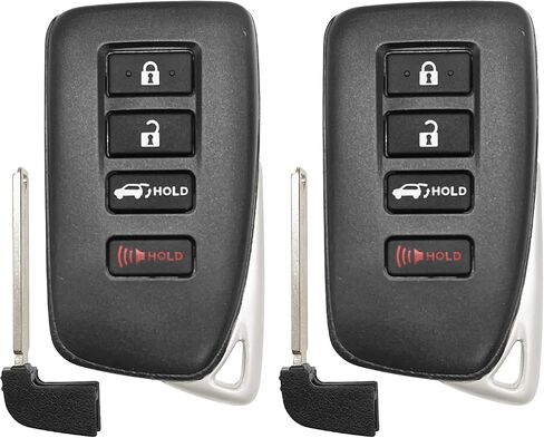 استبدال المفتاح الذكي لـ 2015-2019 Lexus NX200T NX300 H LX570 4 أزرار التحكم عن بعد FCCID: HYQ14FBA (AG Board 2110)، بواسطة Auto Key Max (1) in Kuwait