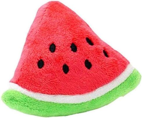 لعبة الحيوانات الأليفة من JJLFresheners، أداة مضغ تصدر أصواتًا، كرة مثلثة من القطن المخملي تصدر أصواتًا على شكل البطيخ، للكلاب الصغيرة، مستلزمات مفيدة ومهرة للحيوانات الأليفة in Kuwait