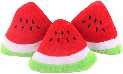 لعبة الحيوانات الأليفة من JJLFresheners، أداة مضغ تصدر أصواتًا، كرة مثلثة من القطن المخملي تصدر أصواتًا على شكل البطيخ، للكلاب الصغيرة، مستلزمات مفيدة ومهرة للحيوانات الأليفة in Kuwait