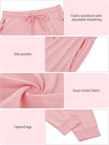 Resinta Girls' Dry-Fit Jogger Sweatpants Lounge Soft Athletic Performance Kids Joggers with Pockets & Drawstring in Kuwait