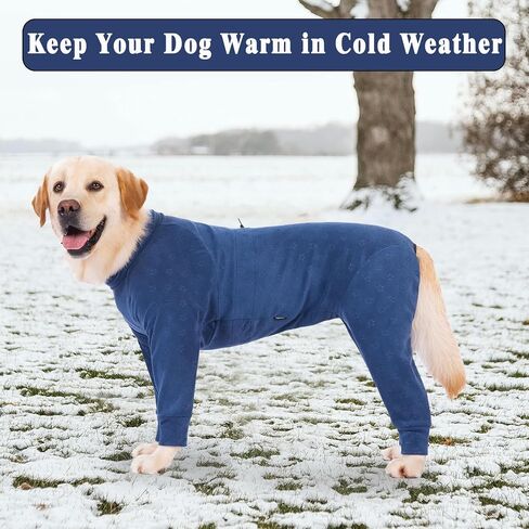 Full Body Dog Winter Coat Fleece Dog Sweater Warm Dog Pajamas for Large Medium Dogs Jacket Winter Dog Costume Stretchy Dog Sweatshirt Dog Fleece Onesie Warm Dog Clothes Christmas Jumpsuit in Saudi Arabia