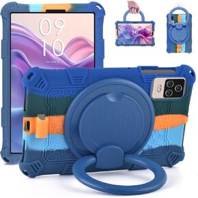 DETUOSI Silicone Case Compatible with TCL Tab 8 LE Tablet 8 inch (9137W) with Handle Kickstand, Multi Angle Protective Case for TCL Tab 8 LE/TCL Tab 8 WiFi (9132X), Rose Red & Purple in Kuwait