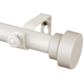 Rod Desyne Bonnet 1" Single Curtain Rod, Bronze