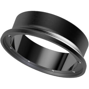 Steel Ring, Espresso Dosing Funnel, Fits 58mm Standard Espresso Baskets, 304 Stainless Steel with Brushed Exterior and Mirror Finish Interior, Enhanced with Neodymium Magnets