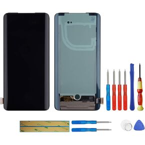 AMOLED Compatible with OnePlus 7 Pro/OnePlus 7T Pro (Black) LCD Touch Screen Display + Tools