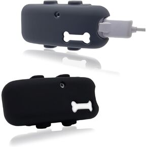 2 Pack Silicone Holder for Tractive GPS Pet Tracker,Rubber Accessories Cover Finder for Necklace,Secure Sturdy case with Strap for tractive tag for Dog cat Collar