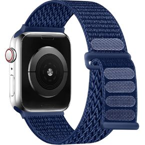 Nylon Solo Loop Band Compatible with Apple Watch Band 38mm 40mm 41mm 42mm 44mm 45mm 46mm 49mm for Women Men,Braided Adjustable Breathable Straps for iWatch Series 10/9/8/7/6/5/4/3/2/1/SE/Ultra