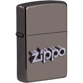 Zippo 3D Logo Black Ice Pocket Lighter
