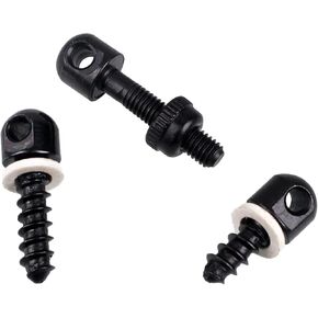 3 Pcs Black Swivel Sling Wood Screw Studs Sling Screw Swivel Studs Mount Screws Swivel Studs Base