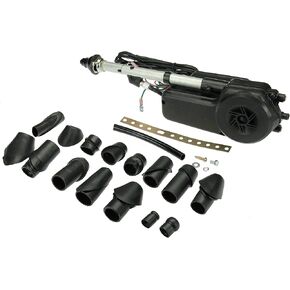 URO Parts AUTA2050B طقم هوائي الطاقة، هوائي الطاقة العالمي مع سارية سوداء؛ تتضمن أدوات التركيب والموصلات الكهربائية؛ للمركبات ذات منحدرات الجسم 0-30 درجة