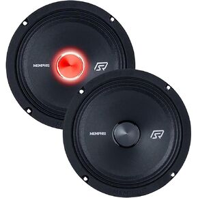 Memphis Audio 1 Pair of SRXP82 SRX Pro 8" 175w 4 Ohm Mid Drivers with LED