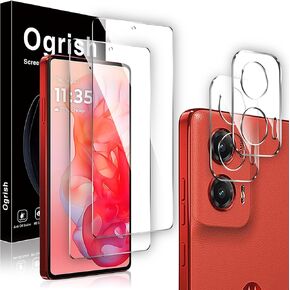 [2+2 Pack] Tempered Glass Screen Protector for Motorola Moto G Stylus 5G (2024) and Camera Lens Protector -Anti-Fingerprint,Shatter Proof,HD Clarity