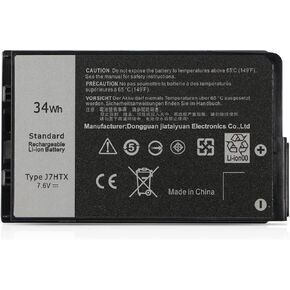J7HTX 7XNTR 02JT7D FH8RW Laptop Battery Compatible with Dell Latitude 7202 7212 7220 Rugged Extreme Tablet Series(7.6V 34Wh)