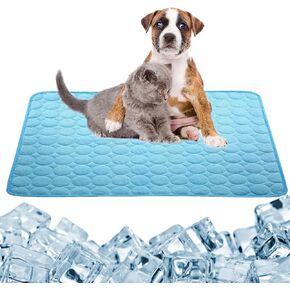 dgdgbaby Dog Cooling Mat Large Cooling Pad Summer Pet Bed for Dogs Cats Kennel Pad Breathable Pet Self Cooling Blanket Dog Crate Sleep Mat Machine Washable
