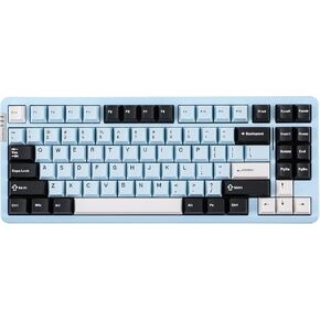 Hi86 Wireless Keyboard, Gasket Aluminum Mechanical Keyboard, Hot Swappable Custom Gaming Keyboard with Tri-Mode BT/USB-C/2.4G Programmable Keys, RGB Backlit for Win Mac PC Gamer - Blue