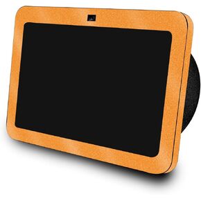 Glossy Glitter Skin Compatible with Amazon Echo Show 8 (3rd Gen, 2023) - Solid Orange - Premium 3M Vinyl Protective Wrap Decal Cover - Easy to Apply | Crafted in The USA by MightySkins