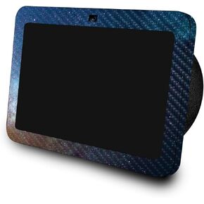 غلاف من ألياف الكربون متوافق مع Amazon Echo Show 8 (الجيل الثالث، 2023) - Astro Sky - غطاء لاصق واقٍ من الفينيل الفاخر 3M - سهل الاستخدام | صُنع في الولايات المتحدة الأمريكية بواسطة MightySkins