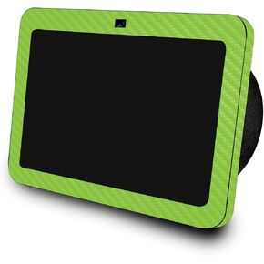Carbon Fiber Skin Compatible with Amazon Echo Show 8 (3rd Gen, 2023) - Solid Lime Green - Premium 3M Vinyl Protective Wrap Decal Cover - Easy to Apply | Crafted in The USA by MightySkins