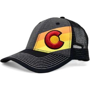 Colorado Trucker Hats for Men & Women - Incline Telluride Custom with Double Snapback, Versatile & Conscious Outdoor Cap