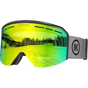 Ski/Snowboard Goggles for Men Women & Youth - OTG Snow Snowboard Skiing Goggles Anti Fog - Blue 65%