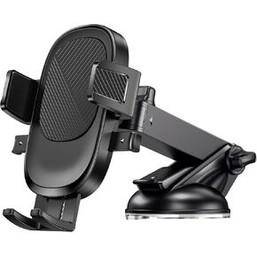 Universal Car Phone Holder - Adjustable Cell Phone Mount for Car Dashboard and Windshield - Phone Holders for Your Car - Hands Free Automobile Cell Phone Holder (Ellipse)