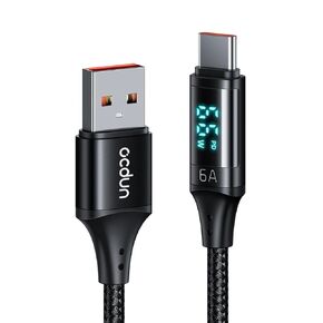 OCDUN® USB C to USB A Cable 66W Fast Charging, Nylon Braided Type C to USB Charger for iPhone 15/15 Plus/15 Pro Max, Samsung Galaxy S24/S23/S22, Huawei, iPad Pro, PS5 – Premium Durable High-Speed Cord